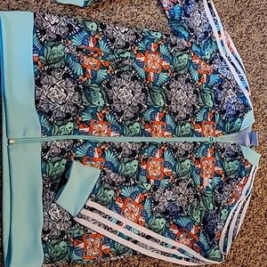 Adidas Youth Large full zip up jacket